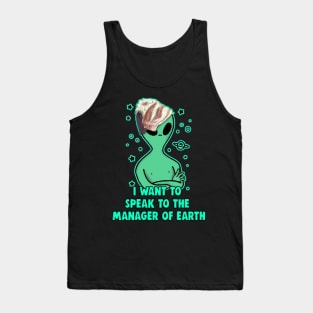 Alien Karen Live Laugh Love Manager Haircut Meme Tank Top